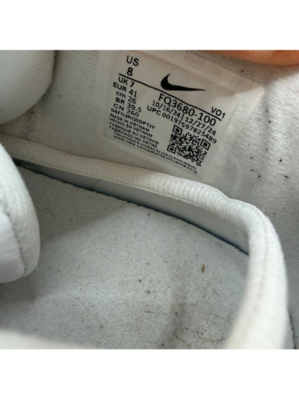 Nike Giannis Immortality 4 Shoes Mens Size 8 White Pure Platinum Running Gym - Picture 13 of 15